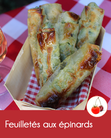 Petits feuilletés aux épinards