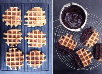 Gaufres au spéculoos et chocolat