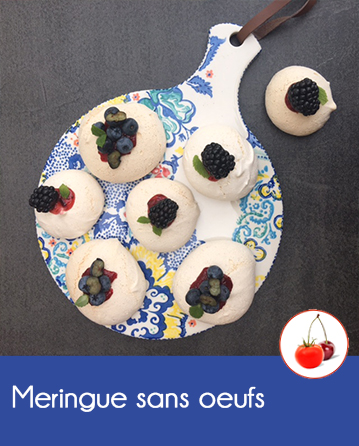 Meringues végétales sans œufs, au jus de pois chiches