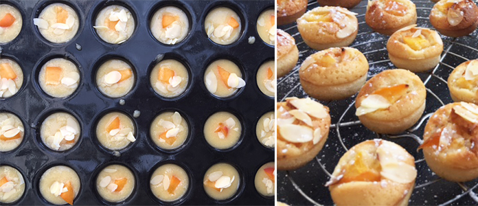 Financiers abricots et amandes