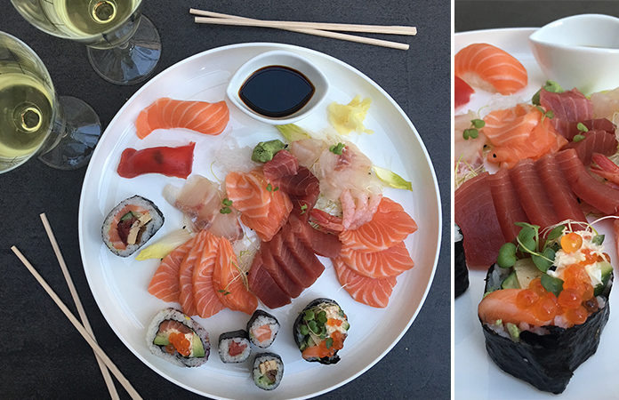 cotes-normandes-poisonnier-uccle L’assortiment de sashimi des Côtes Normandes