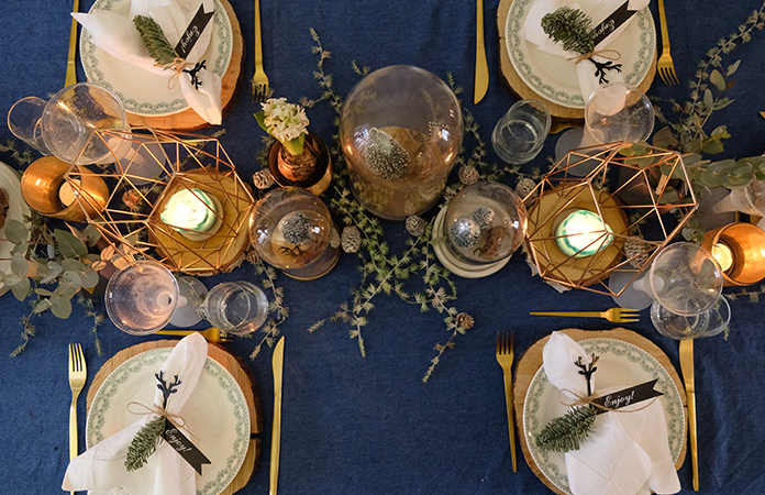 Une décoration de table autour du Cerf