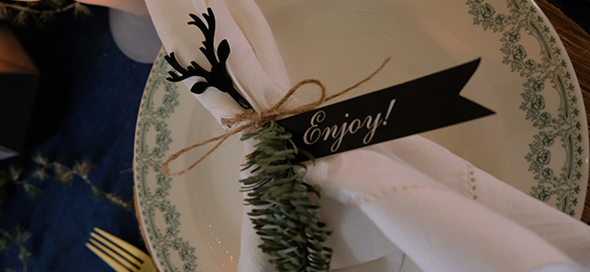 Une décoration de table autour du Cerf