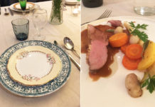 Magret de canard sauce Porto et légumes rôtis