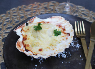 Saint-Jacques gratinées