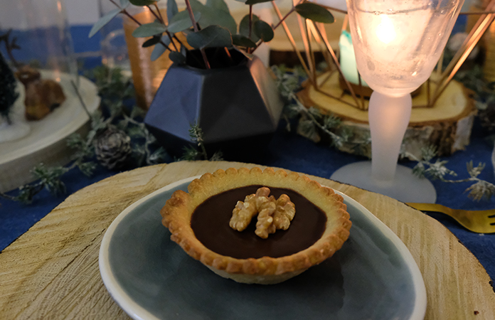 Tartelette au chocolat et noix