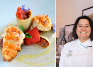 Rougail de boudin noir et langoustine