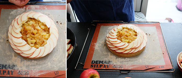 Tarte aux pommes comme une fleur