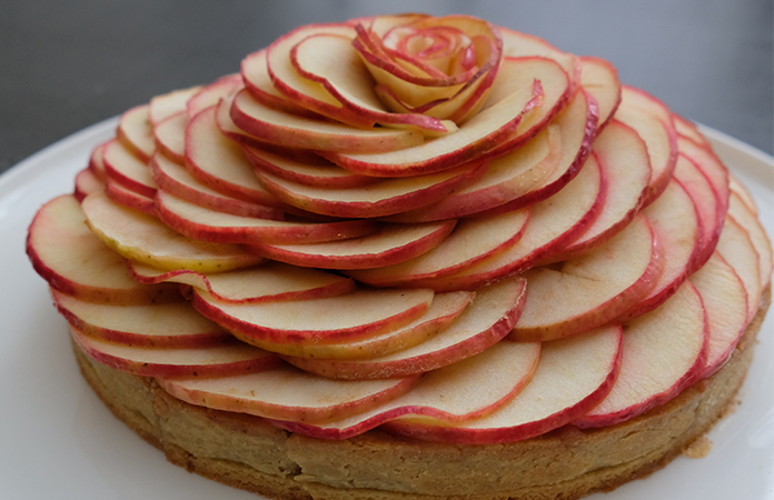 Tarte aux pommes comme une fleur