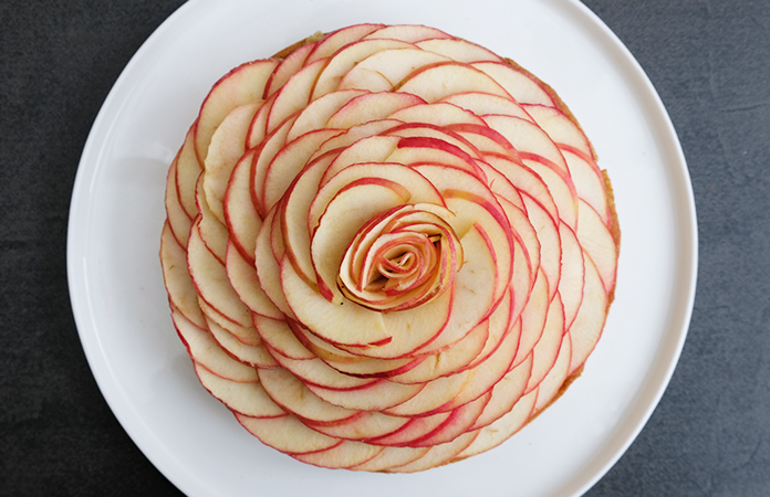 Tarte aux pommes comme une fleur