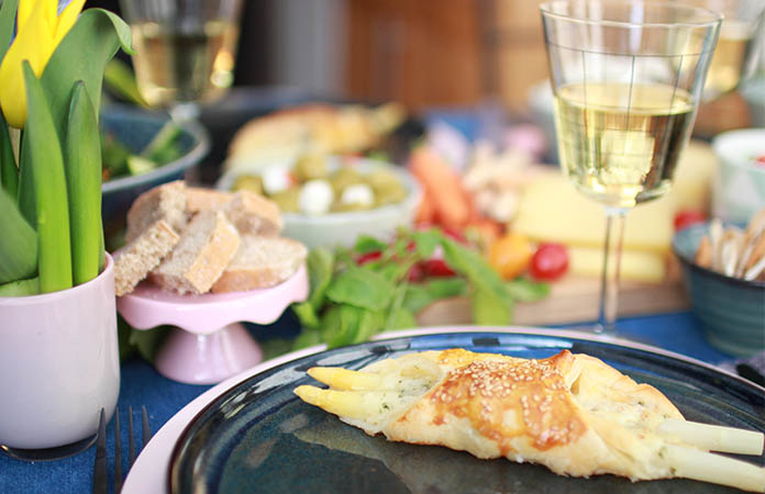 Feuilleté aux asperges et Gruyère AOP