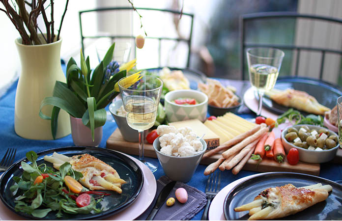 Feuilleté aux asperges et Gruyère AOP