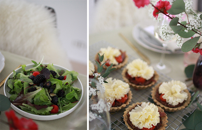 Tartelette aux tomates cerises et fleur de Tête de Moine AOP