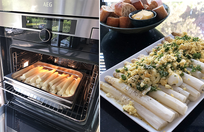 Four combiné Vapeur SteamPro d’AEG cuisson des légumes