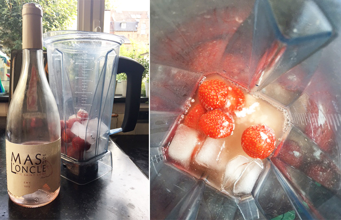 Frozen rosé aux fraises | L’apéro parfait au jardin ou en terrasse