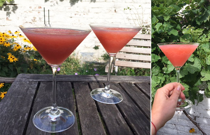 Frozen rosé aux fraises | L’apéro parfait au jardin ou en terrasse