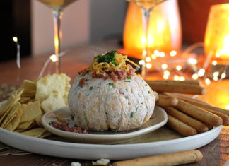 Boule de fromage frais au cheddar