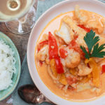 Curry de légumes au cabillaud