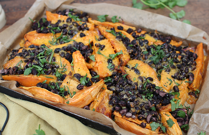 Patate douce aux haricots noirs | Une recette végétarienne