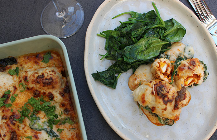 Poulet surprise sauce Mornay