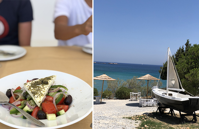 The Cliff restaurant Paros