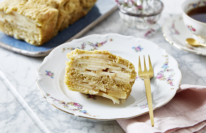 Cake aux pommes basses calories | Une recette de grand-mère en vidéo revisitée avec des édulcorants