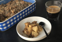 Crumble aux pommes et poires