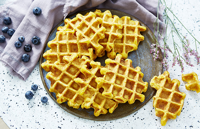 Gaufres sucrées aux carottes 