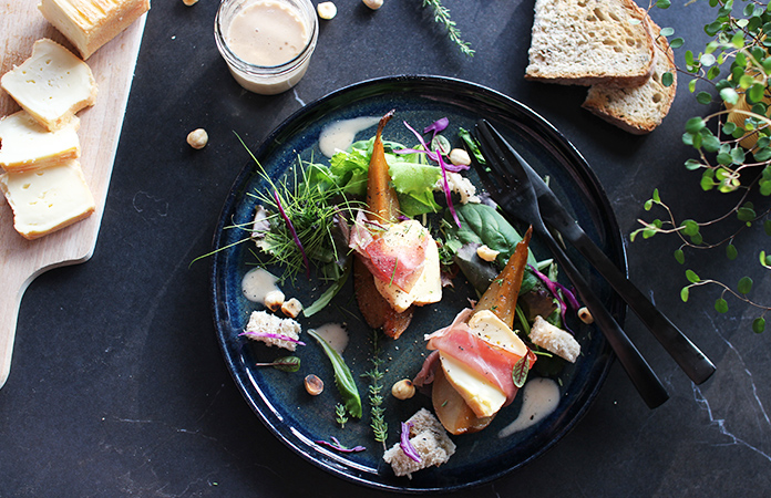 Poires rôties au fromage de Herve | Une recette aux saveurs belges