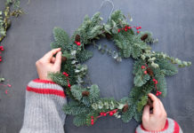 2 couronnes de Noël en sapin