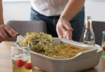 Coquillettes aux lardons et aux chicons