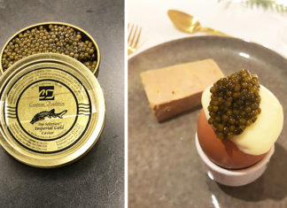 Œufs toqués à la mousse de pomme de terre et caviar