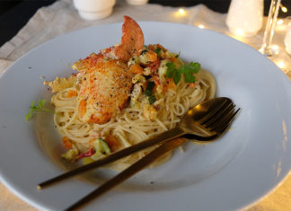 Spaghettis au homard