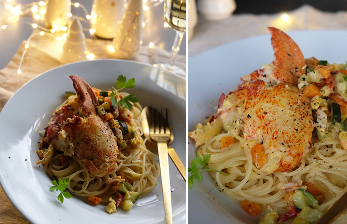 Spaghettis au homard 