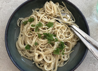 Spaghetti poivre citron