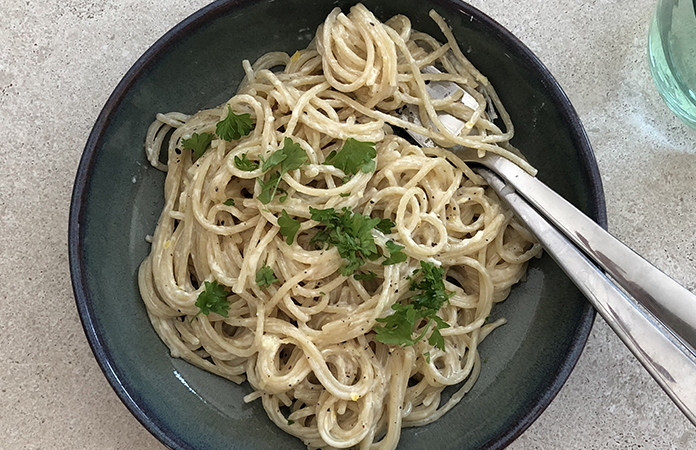 Spaghetti poivre citron