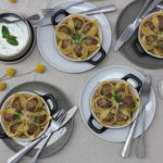 Conchiglioni aux boulettes d’Etivaz