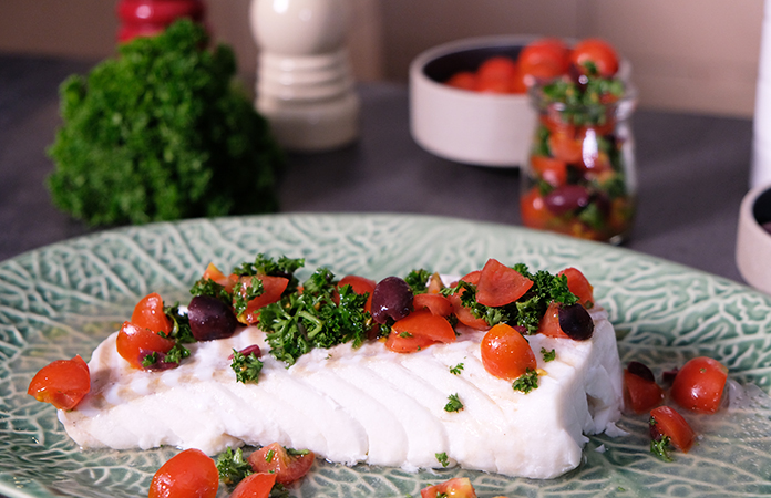 Poisson vapeur et sa sauce fraicheur 