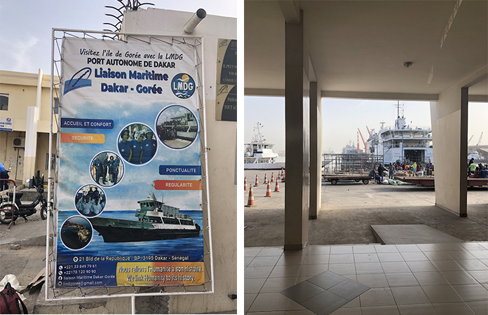 île de Gorée à 20 minutes en bateau de Dakar