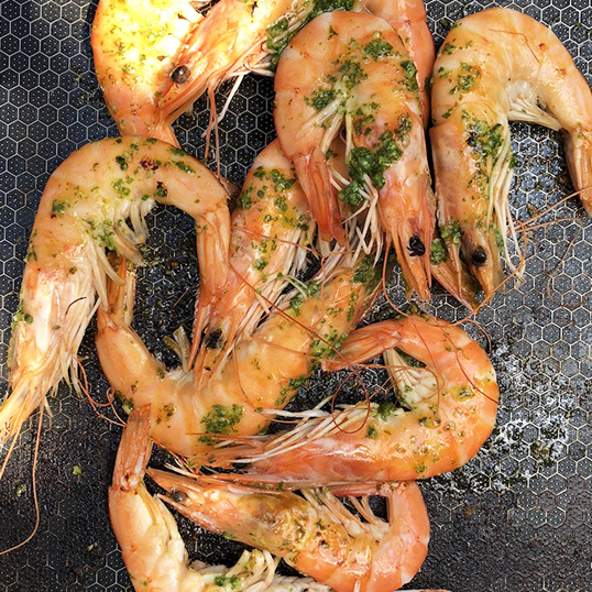 Gambas à la plancha