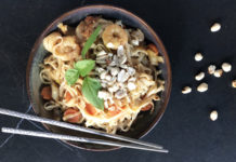 Pad Thaï aux scampis