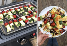 brochette halouli legumes plancha