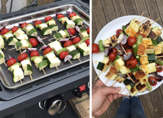 brochette halouli legumes plancha