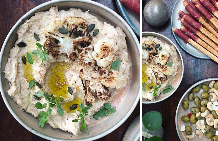 Houmous de chou-fleur grillé | Une recette apéritive