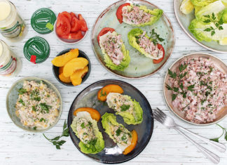 Thon et crevettes mayo en wrap de salade | 2 recettes tradition