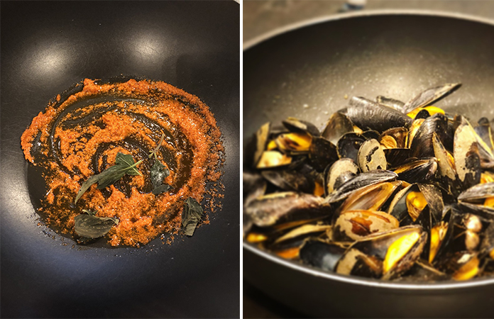 Moules au curry rouge | Une recette aux saveurs asiatiques