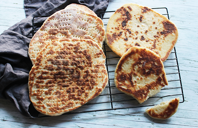 Pain pita maison à l'hummus | Une recette végétarienne