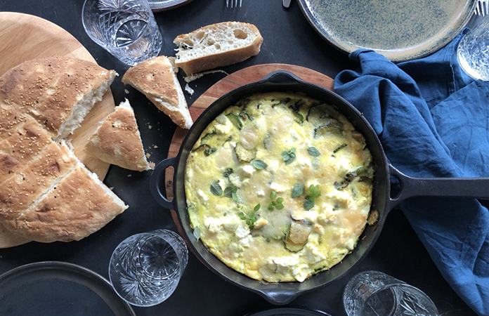 Frittata de courgettes à la ricotta