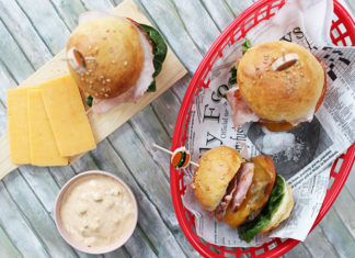 Mini burger au cheddar