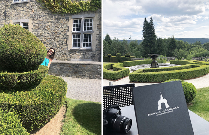 Manoir de Lébioles Jardin à la française